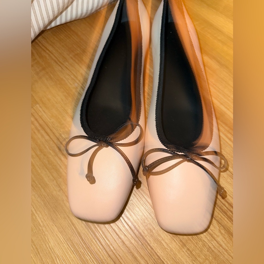 New M. Gemi The Danza Ballet Italian Calfskin Hidden Wedge Flat Shoes Size 11 - Picture 2 of 7
